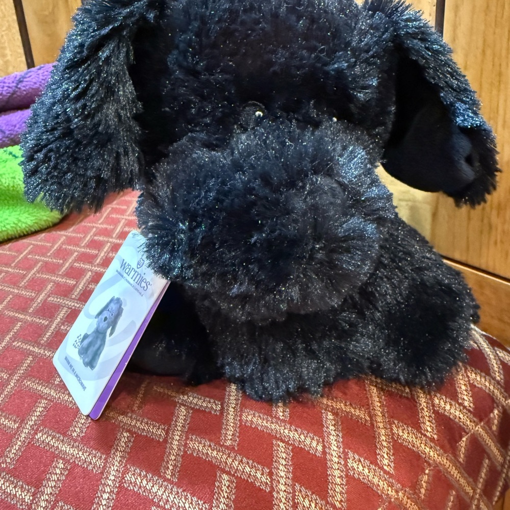 Warmies plush of Black Lab